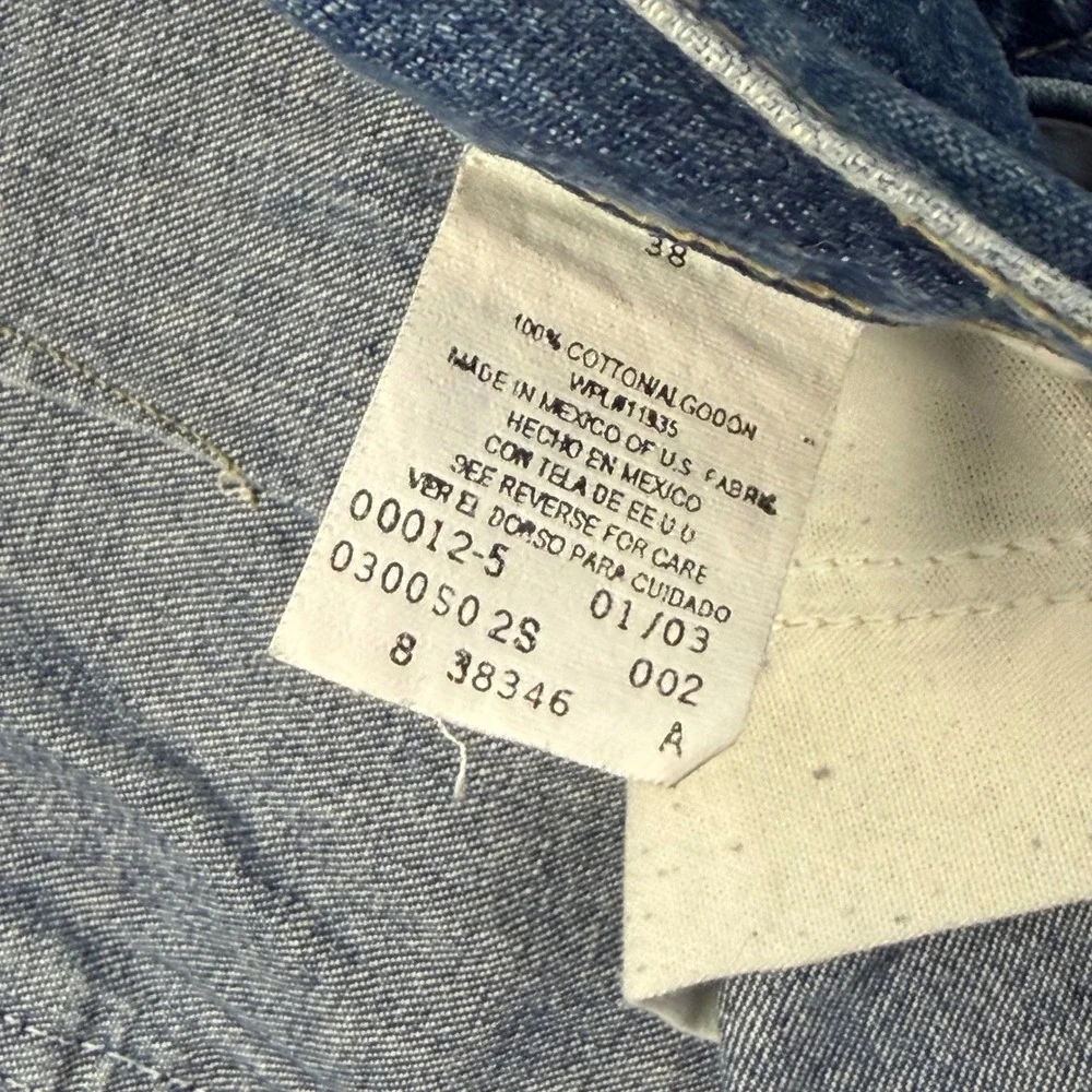 Vintage Y2K Carpenter Jean Shorts Mens 38 Blue Workwear Baggy Arizona Jean Co